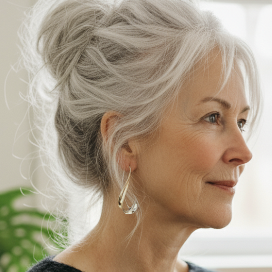 Gold and Silver Twist Hoop Earrings
