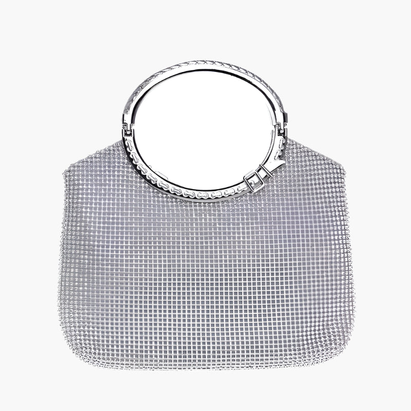 Rachel – Metal Mesh Evening Bag with Round Handle