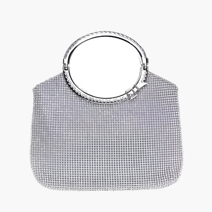 Rachel – Metal Mesh Evening Bag with Round Handle
