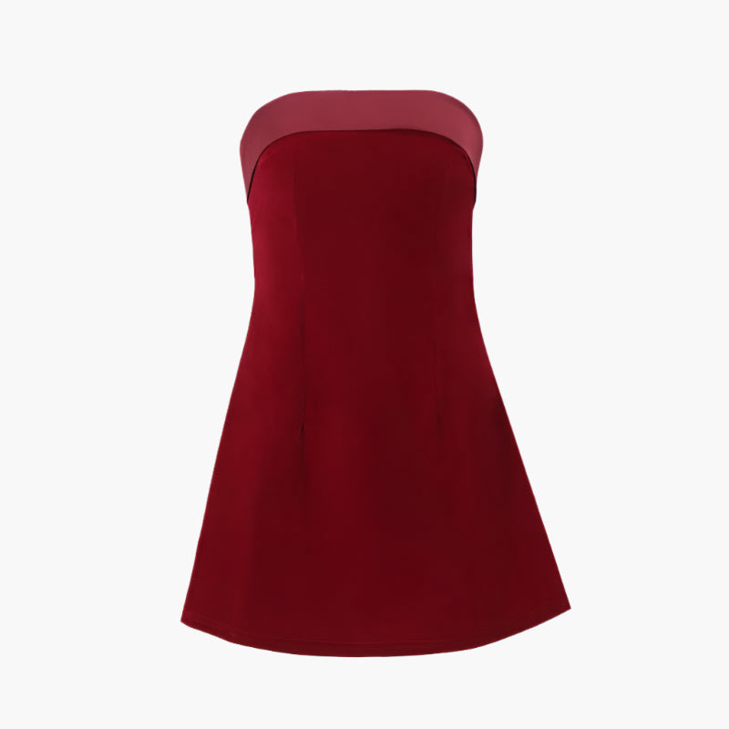 Margaret – Fashion A-line Tube-top Dress