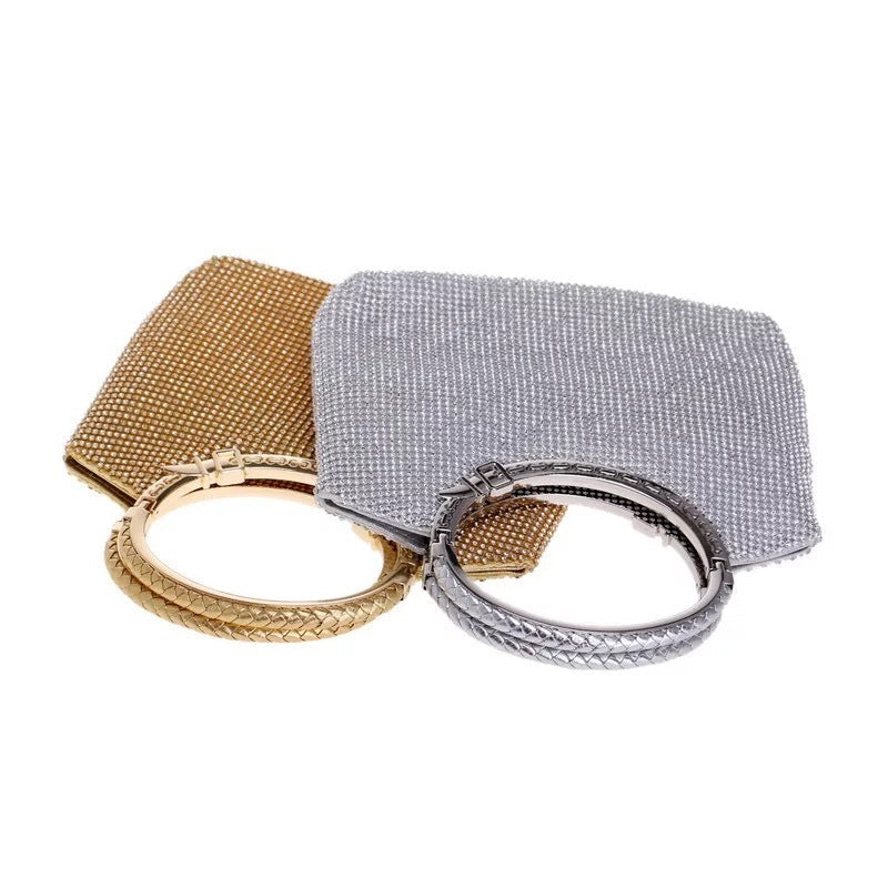 Rachel – Metal Mesh Evening Bag with Round Handle