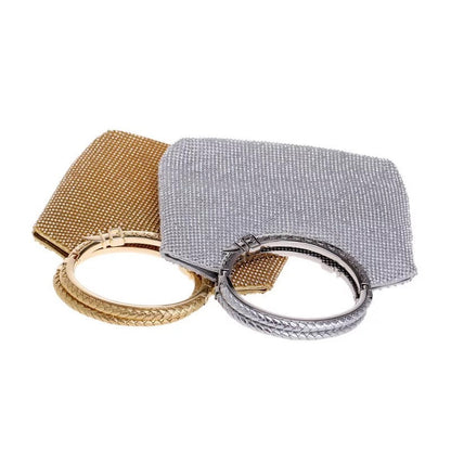 Rachel – Metal Mesh Evening Bag with Round Handle