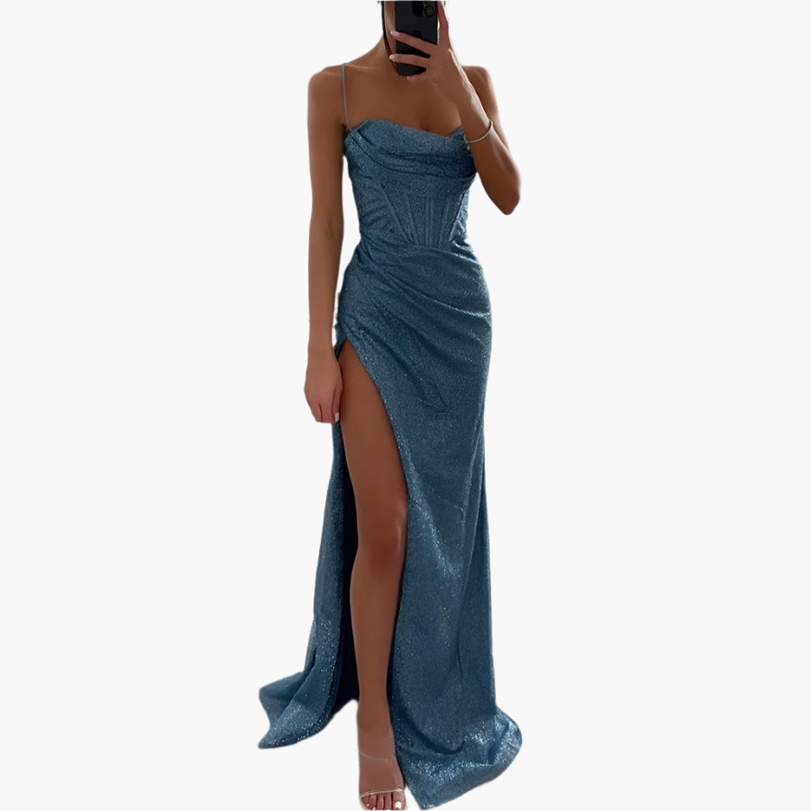 Tara – Casual Sleeveless Dress with Slit