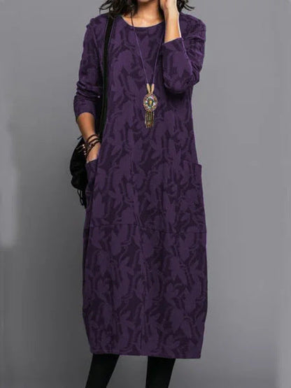 Phoebe – Retro Knitted A-Line Dress