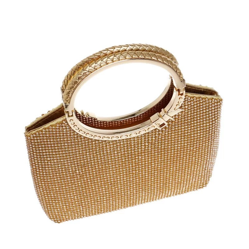 Rachel – Metal Mesh Evening Bag with Round Handle