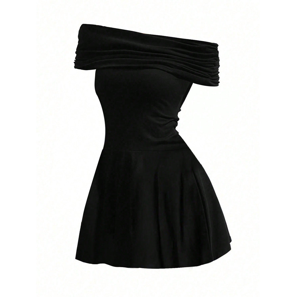 Emily – Off-shoulder High Waist Fashion Dress