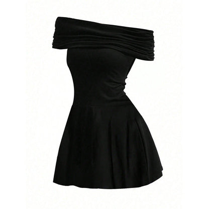 Emily – Off-shoulder High Waist Fashion Dress