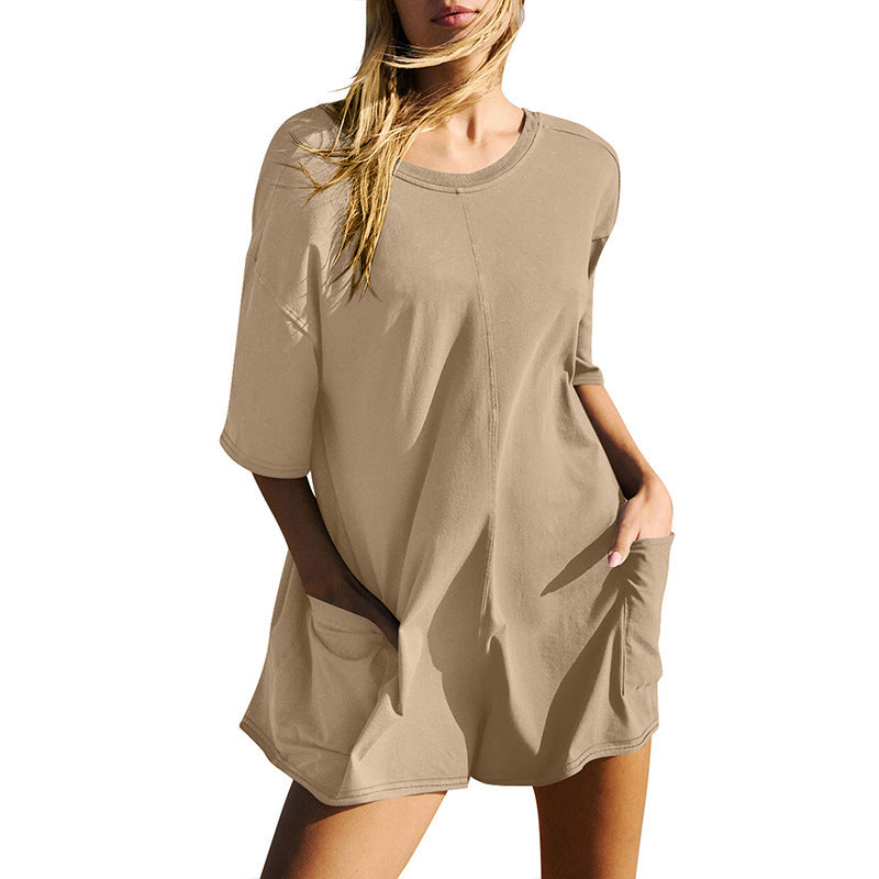 Melissa – Casual Loose Jumpsuit with Pockets