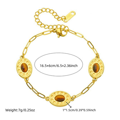 Margaret – Gold-plated Stainless Steel Geometric Bracelet