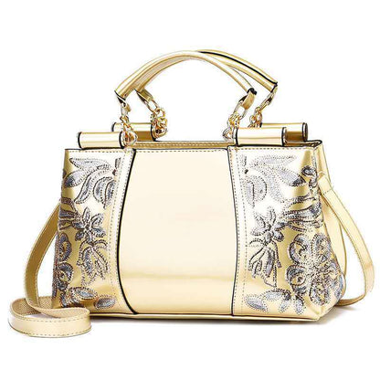 Tara – Compact Structured Handbag with Fur Pom-Pom Charm