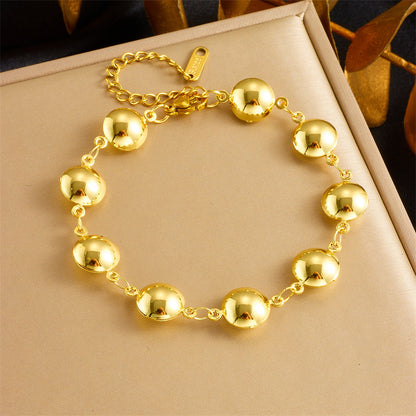 Margaret – Oval Geometric Stainless Steel Bracelet