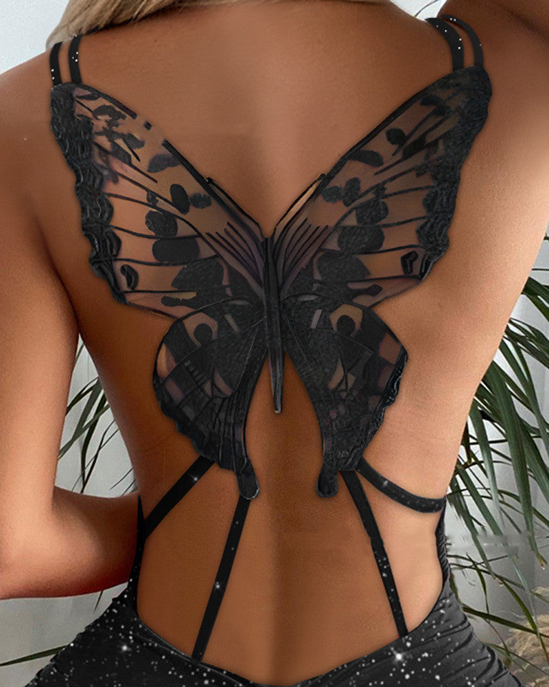 Shannon – Fashion Hollow Out Butterfly Dress