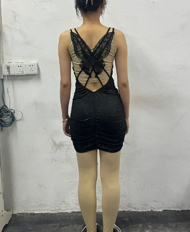 Shannon – Fashion Hollow Out Butterfly Dress