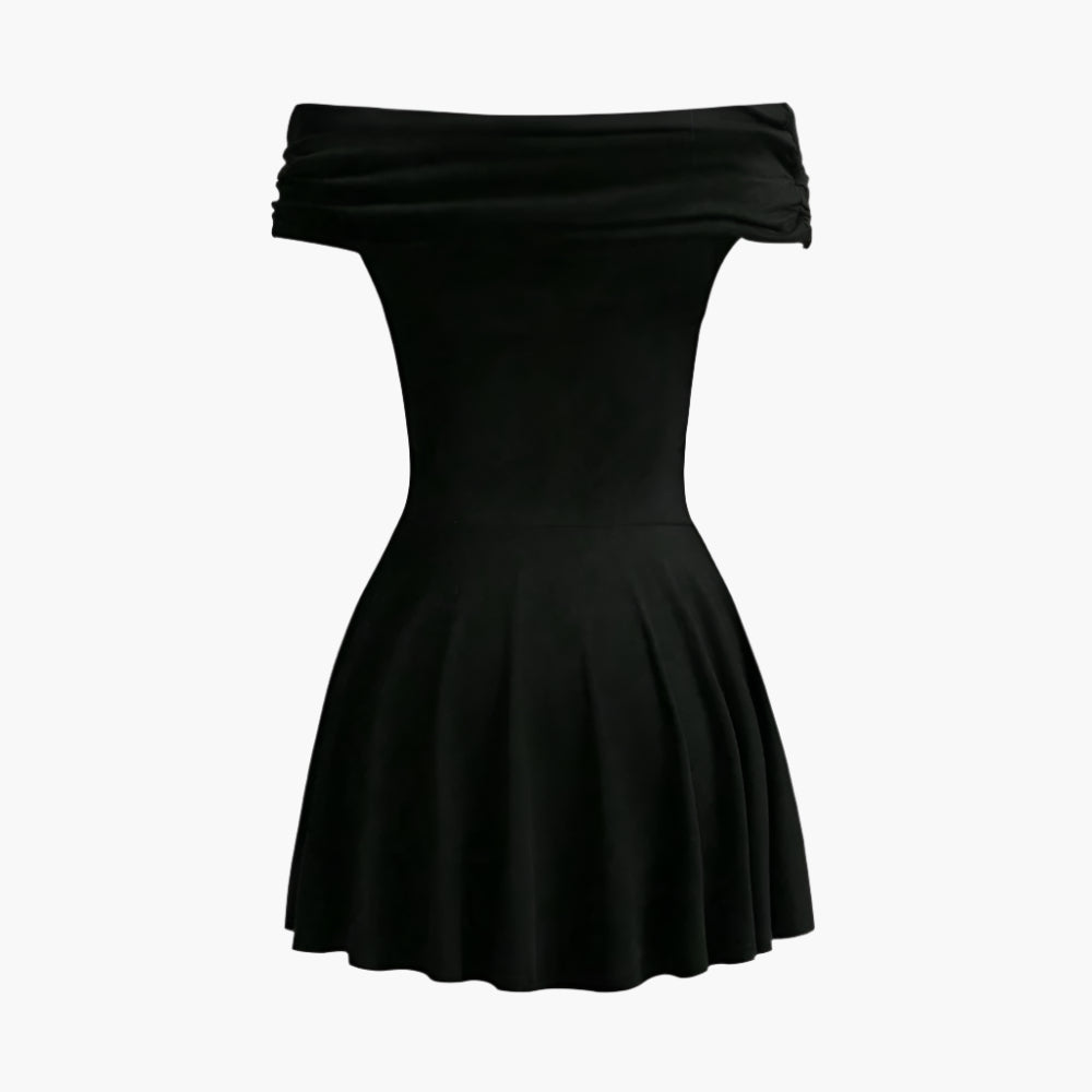 Emily – Off-shoulder High Waist Fashion Dress