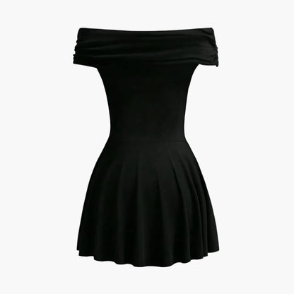 Emily – Off-shoulder High Waist Fashion Dress