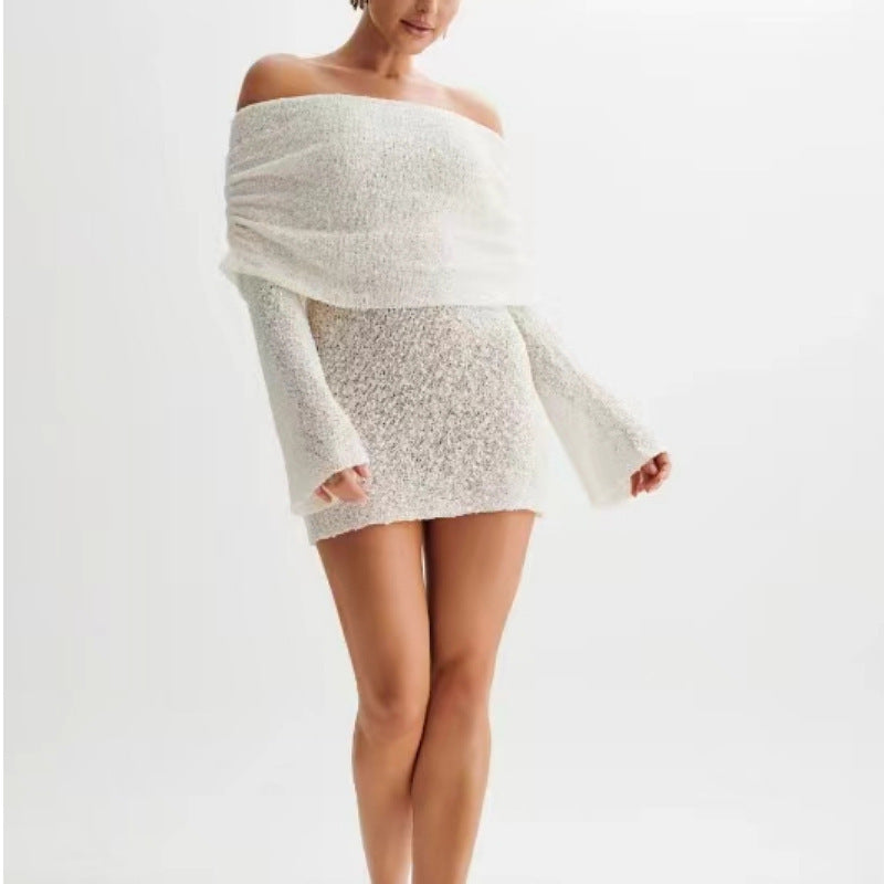 Ruth – Hollow-out Off-shoulder Dress