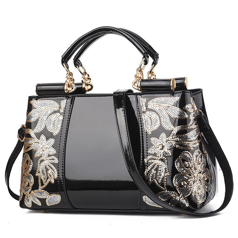 Tara – Compact Structured Handbag with Fur Pom-Pom Charm