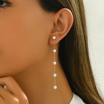 Elegant Pearl Dangle Earrings for Daily and Special Occasions