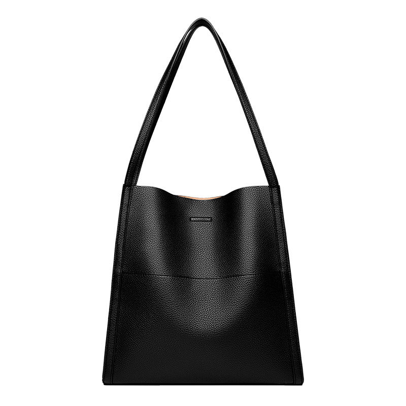Samantha – Large Vegan Leather Tote Bag with Textured Finish and Dual Handles
