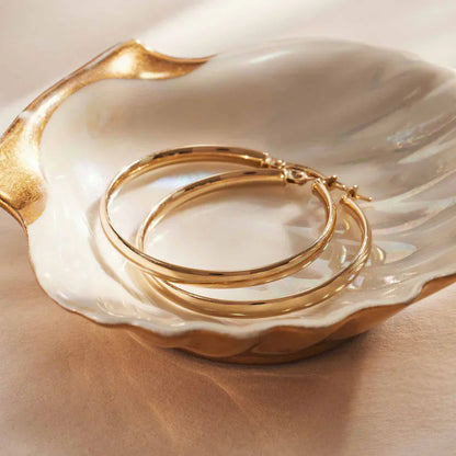 Classic Gold Hoop Earrings