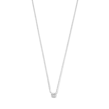 Solitaire Spark Pendant Necklace in Gold Color